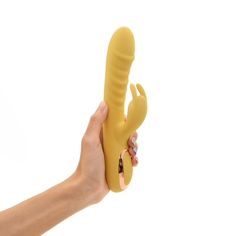 Fabrika Prezioa Big Rabbit Dildo Bultzada Bibragailu Sexu Jostailua Emakumeentzako 10 maiztasun bibrazio